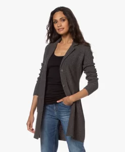 Belluna Seatle Lang Gebreid Blazervest - Antraciet Mêlee -Kleding Series Winkel 210810 7d47b9f0 2a35 419d 9507 5fce70c108e9 scaled