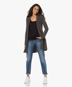 Belluna Seatle Lang Gebreid Blazervest - Antraciet Mêlee -Kleding Series Winkel 210810 f38212de f3a6 4753 a8d8 f0a42727449c