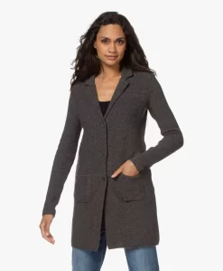 Belluna Seatle Lang Gebreid Blazervest - Antraciet Mêlee -Kleding Series Winkel 210810 fa18c240 a10e 4f9c b7bf 255071d64cd3 scaled