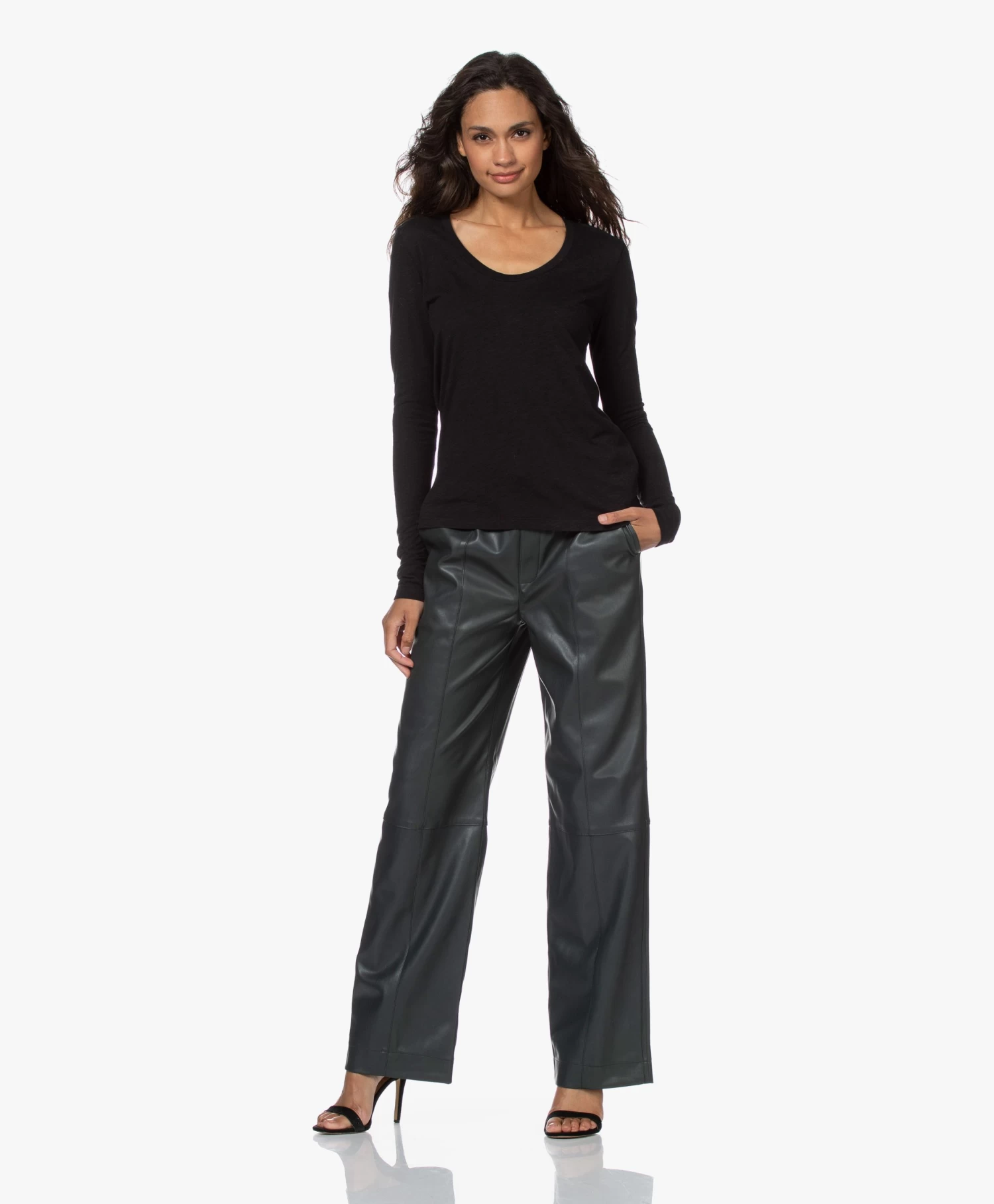 American Vintage Jacksonville Slub Longsleeve - Zwart 13 American Vintage Jacksonville Slub Longsleeve - Zwart - Afbeelding 13