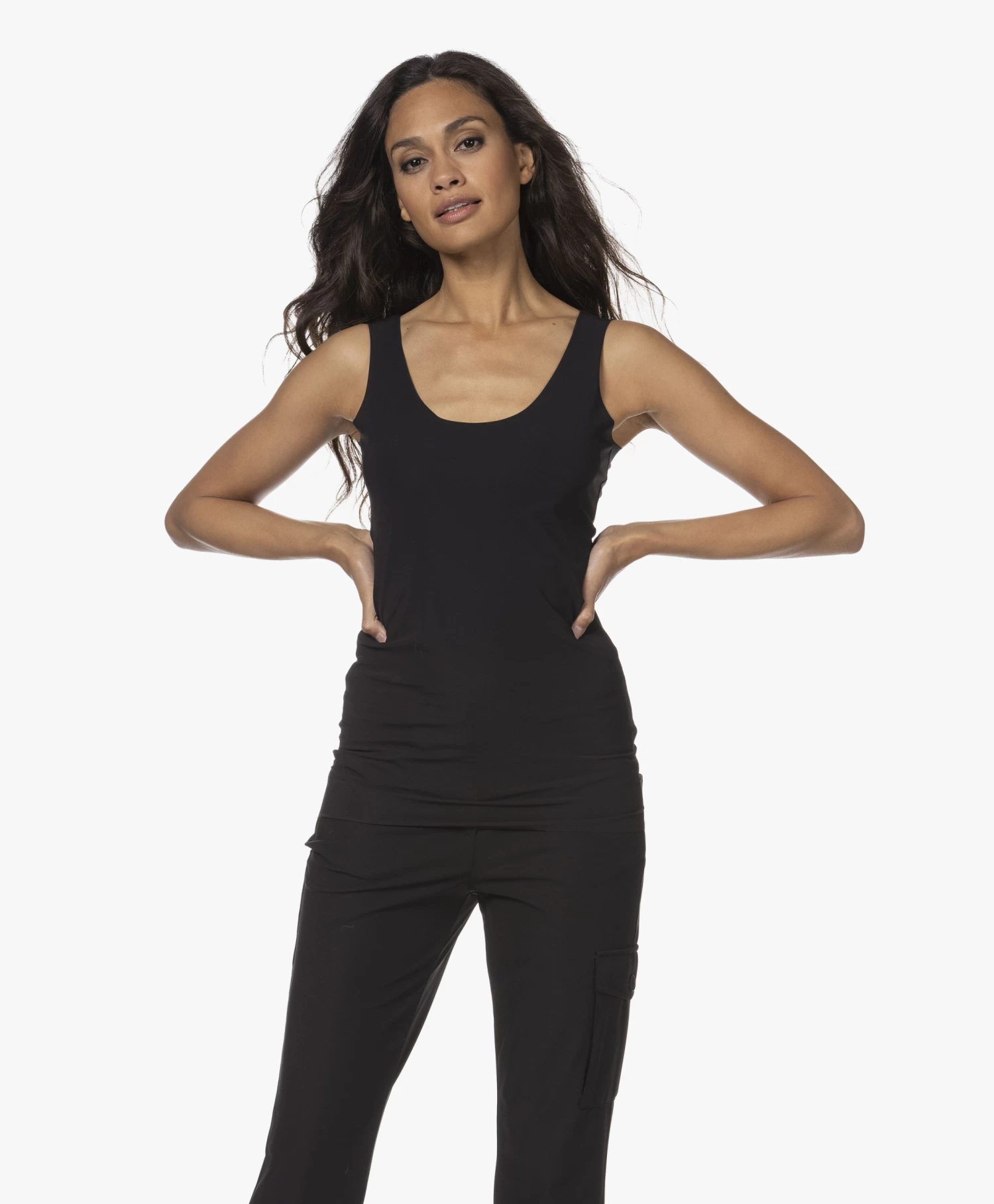 Japantky Iyo Reversible Travel Jersey Tanktop - Zwart 11 Japantky Iyo Reversible Travel Jersey Tanktop - Zwart - Afbeelding 11