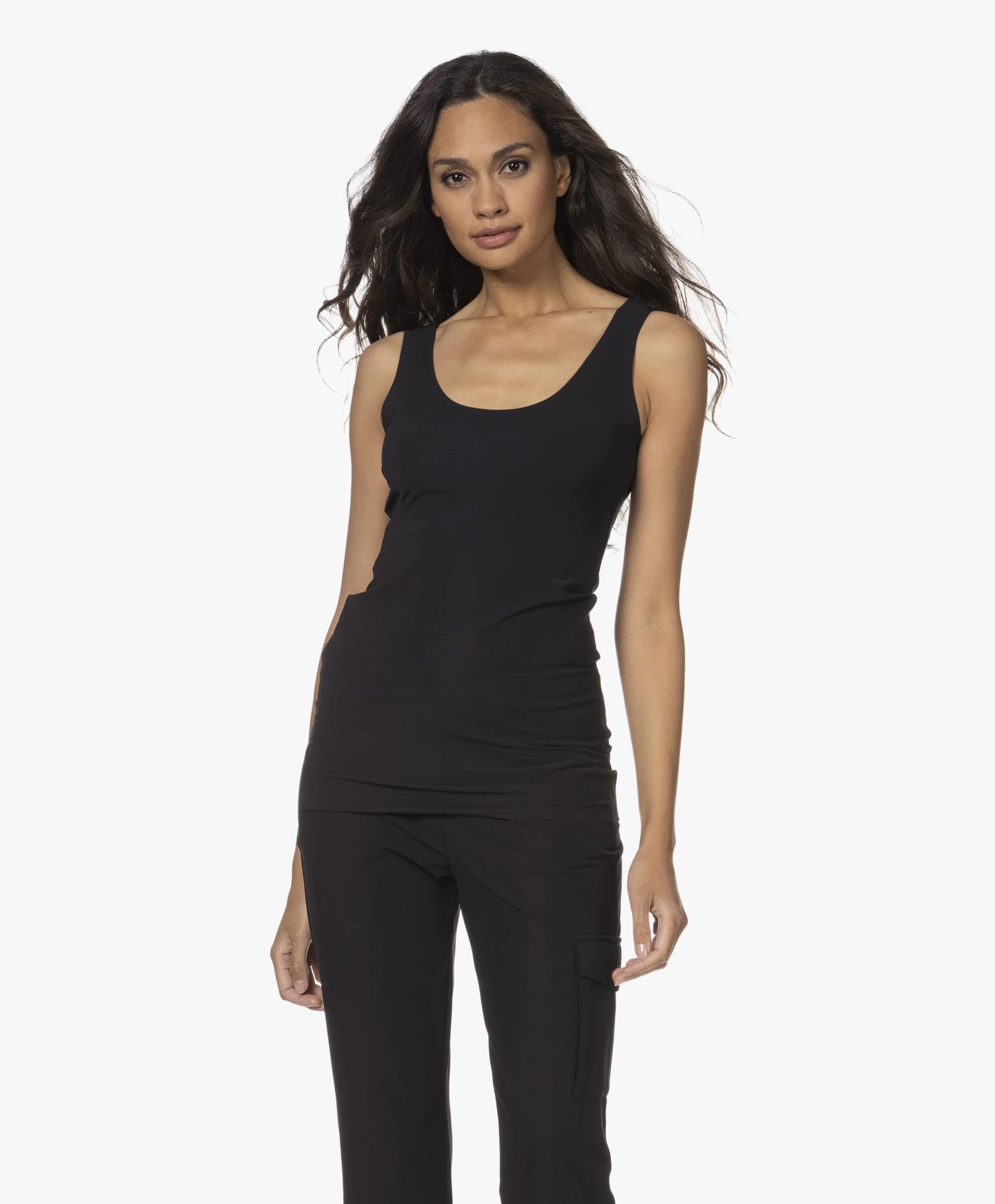 Japantky Iyo Reversible Travel Jersey Tanktop - Zwart 1 Japantky Iyo Reversible Travel Jersey Tanktop - Zwart