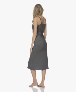 Skin Calyn Pima Katoenen Slip Dress - Charcoal Heather -Kleding Series Winkel 211102 955599ad 7f76 4568 8761 cdc85a82930d scaled