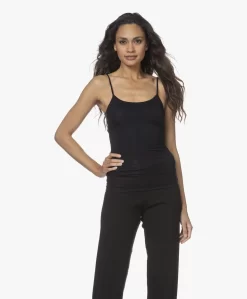 Hanro Soft Touch Modal Spaghetti Top - Zwart