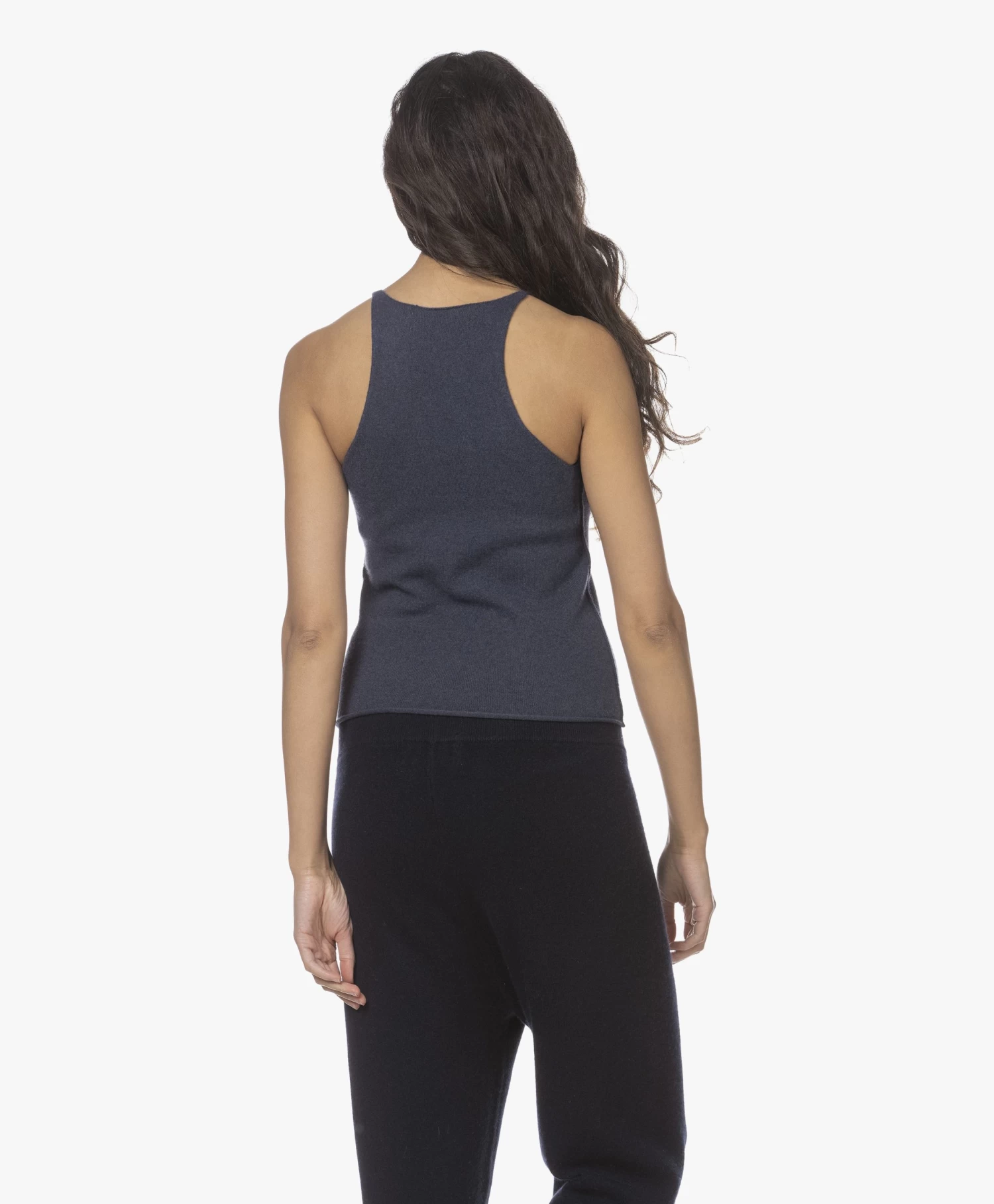 Extreme Cashmere N°221 Cashmeremix Tanktop - Denim 4 Extreme Cashmere N°221 Cashmeremix Tanktop - Denim - Afbeelding 4