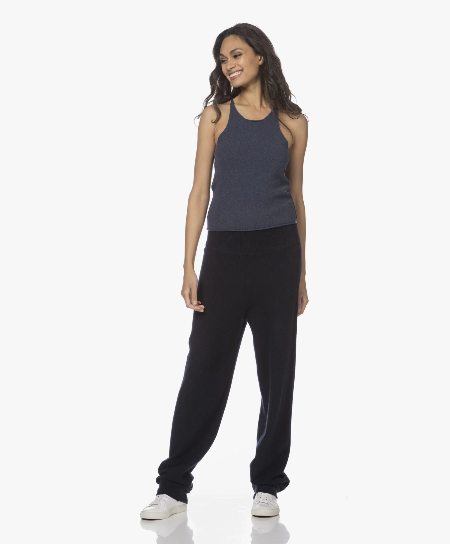 Extreme Cashmere N°221 Cashmeremix Tanktop - Denim 13 Extreme Cashmere N°221 Cashmeremix Tanktop - Denim - Afbeelding 13