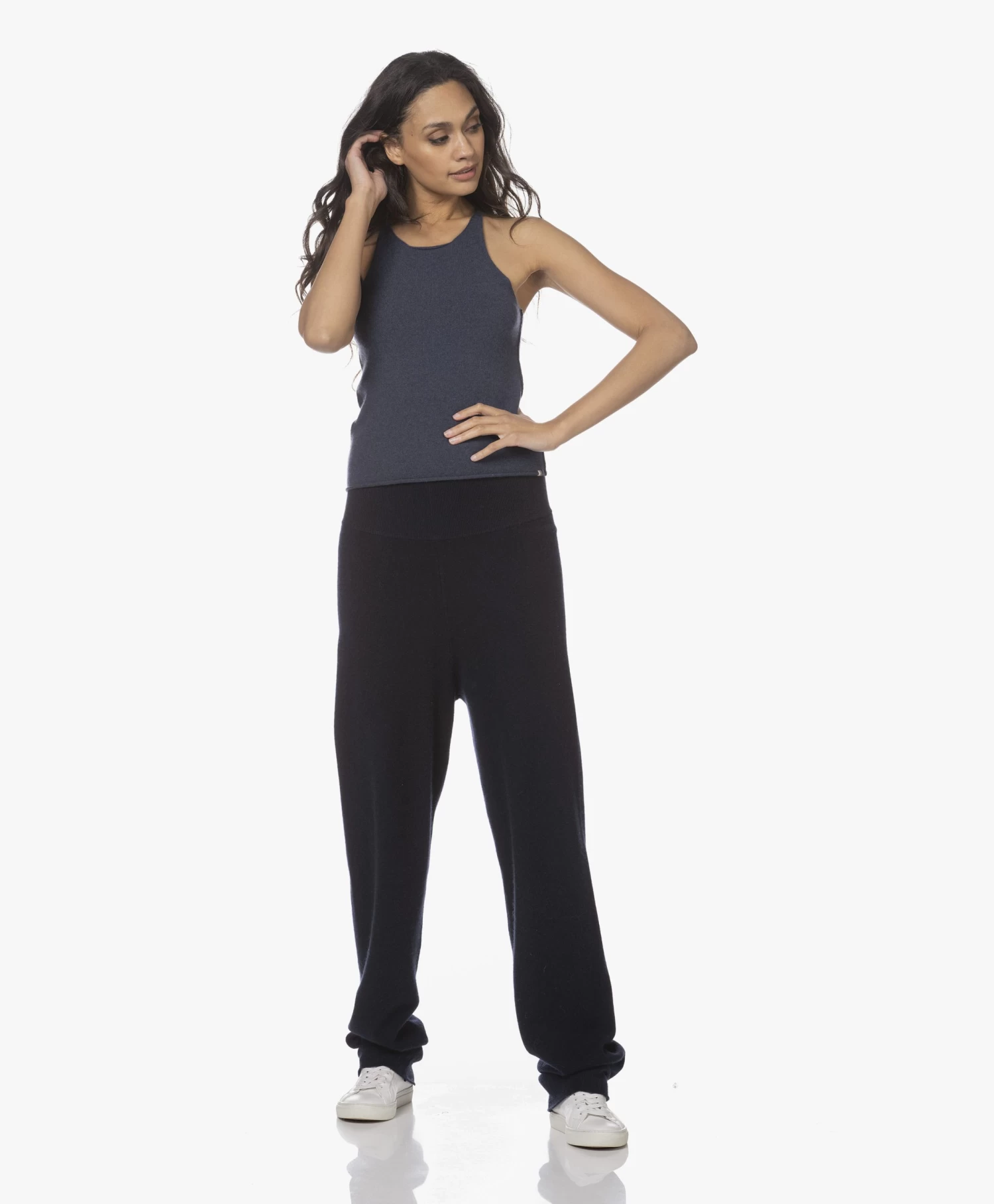 Extreme Cashmere N°221 Cashmeremix Tanktop - Denim 5 Extreme Cashmere N°221 Cashmeremix Tanktop - Denim - Afbeelding 5