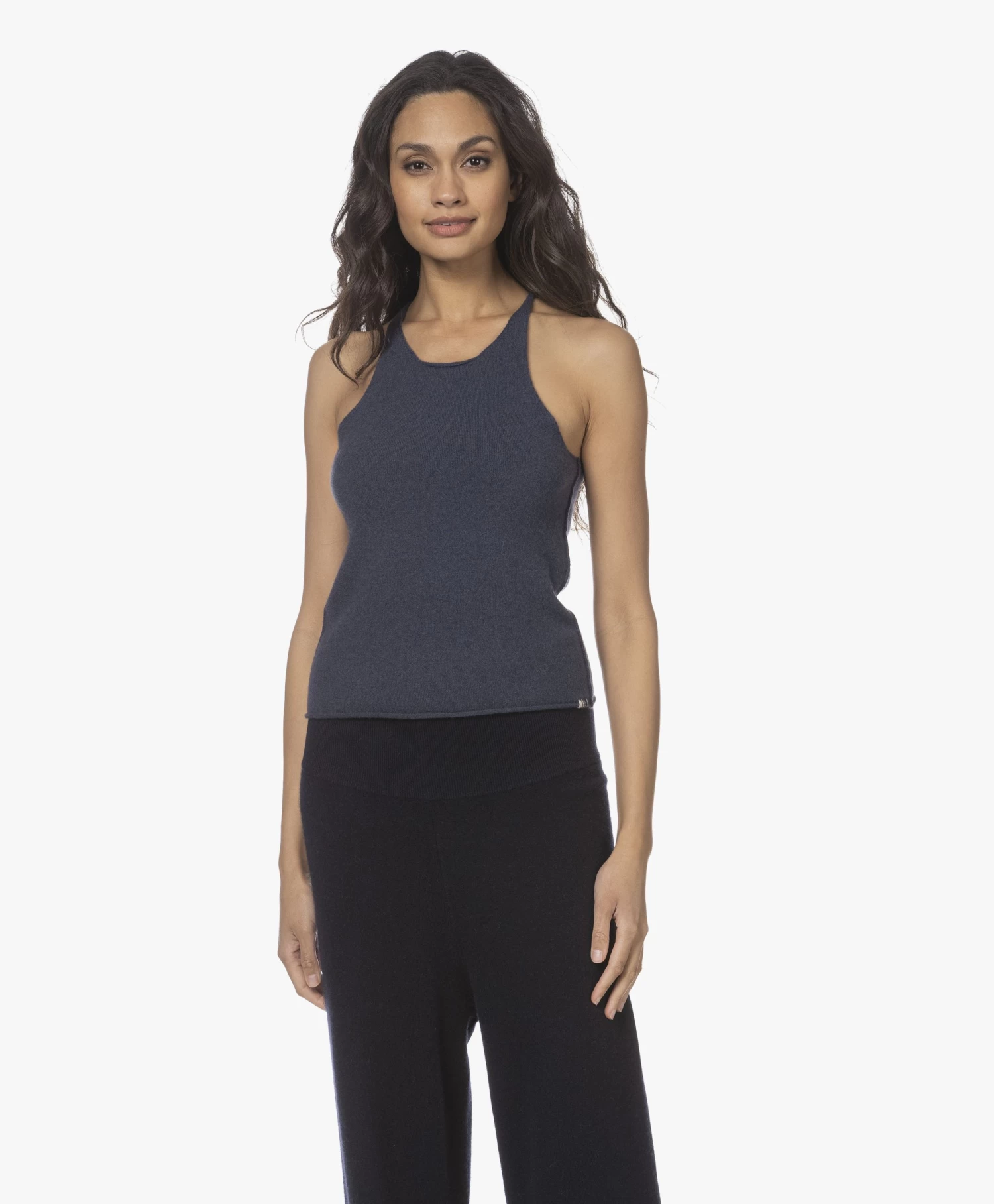 Extreme Cashmere N°221 Cashmeremix Tanktop - Denim 3 Extreme Cashmere N°221 Cashmeremix Tanktop - Denim - Afbeelding 3
