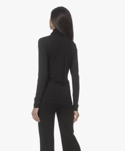 Lasalle Tencel Jersey Colshirt - Zwart -Kleding Series Winkel 211229 0aa642f4 067e 4165 9aec 63e44e7b4489 scaled