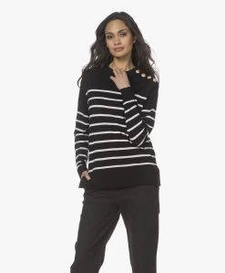 Plein Publique Le Marin Merino Gestreepte Trui Met Knopen - Zwart/Ivoor 24 Plein Publique Le Marin Merino Gestreepte Trui Met Knopen - Zwart/Ivoor -Kleding Series Winkel 220111 8a44e9d0 8cef 480e b7ca 98585780adaa