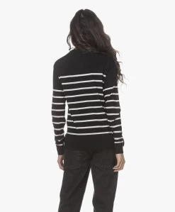 Plein Publique Le Marin Merino Gestreepte Trui Met Knopen - Zwart/Ivoor 16 Plein Publique Le Marin Merino Gestreepte Trui Met Knopen - Zwart/Ivoor -Kleding Series Winkel 220111 bf2768d8 b013 46f3 970f da32f4922c50