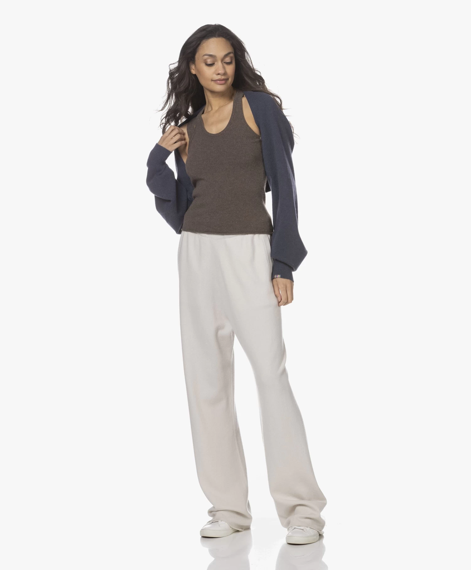 Extreme Cashmere N°142 Run Cashmeremix Broek - Chalk 3 Extreme Cashmere N°142 Run Cashmeremix Broek - Chalk - Afbeelding 3