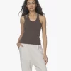 Extreme Cashmere N°222 Raver Asymmetrische Tanktop - Wood