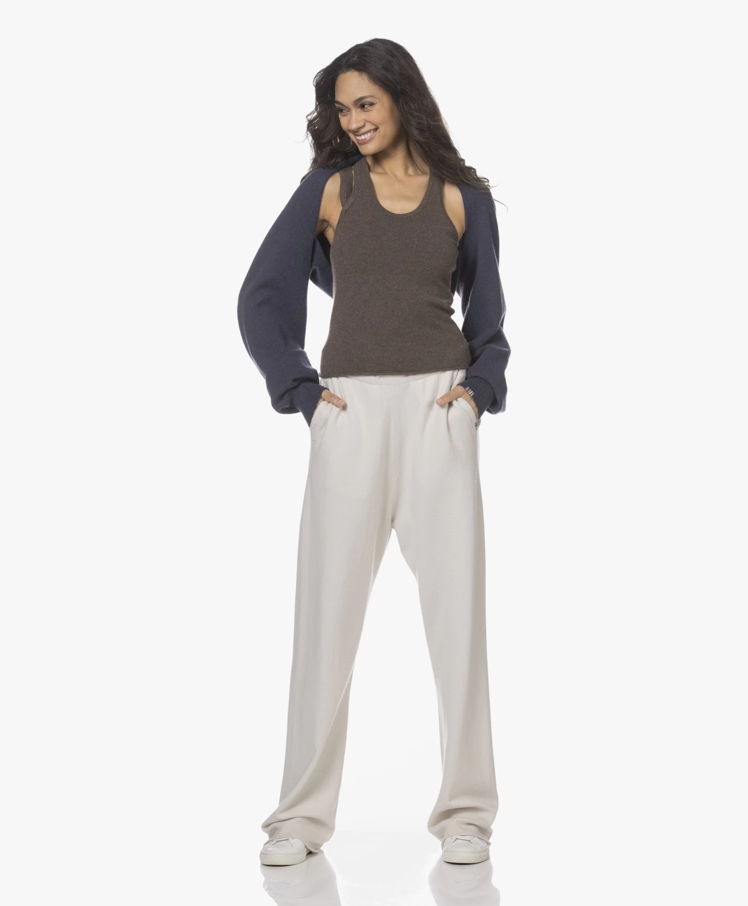 Extreme Cashmere N°142 Run Cashmeremix Broek - Chalk 11 Extreme Cashmere N°142 Run Cashmeremix Broek - Chalk - Afbeelding 11