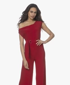 Norma Kamali Tech Jersey Drop Shoulder Jumpsuit - Rood -Kleding Series Winkel 220211 246f8114 d996 4dc6 8842 0749fffebd9f
