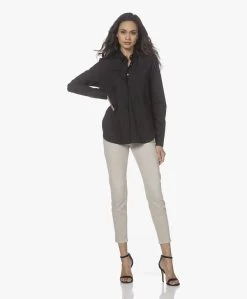 Closed Bio Katoenen Blouse - Zwart -Kleding Series Winkel 220215 3cfd7cee 8ca7 4110 9c24 3c7e8712ccea