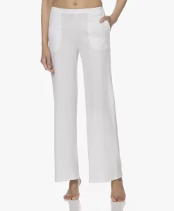 Skin Chistine Katoenen Jersey Broek - Wit