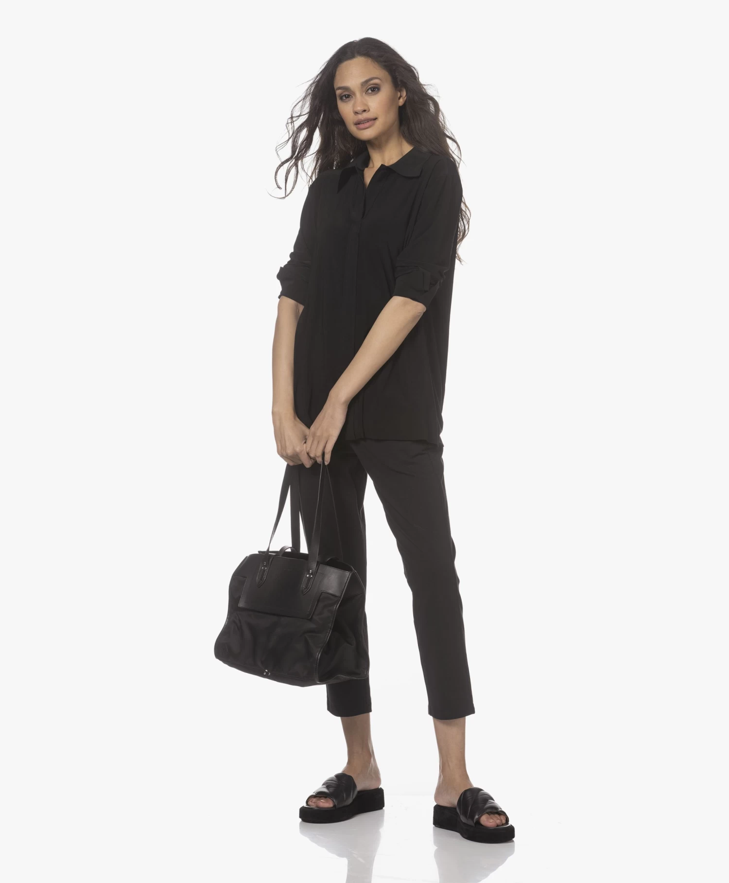 Atp Atelier Bergamo Nappa Leren Sandalen Met Plateauzool - Zwart 6 Atp Atelier Bergamo Nappa Leren Sandalen Met Plateauzool - Zwart - Afbeelding 6