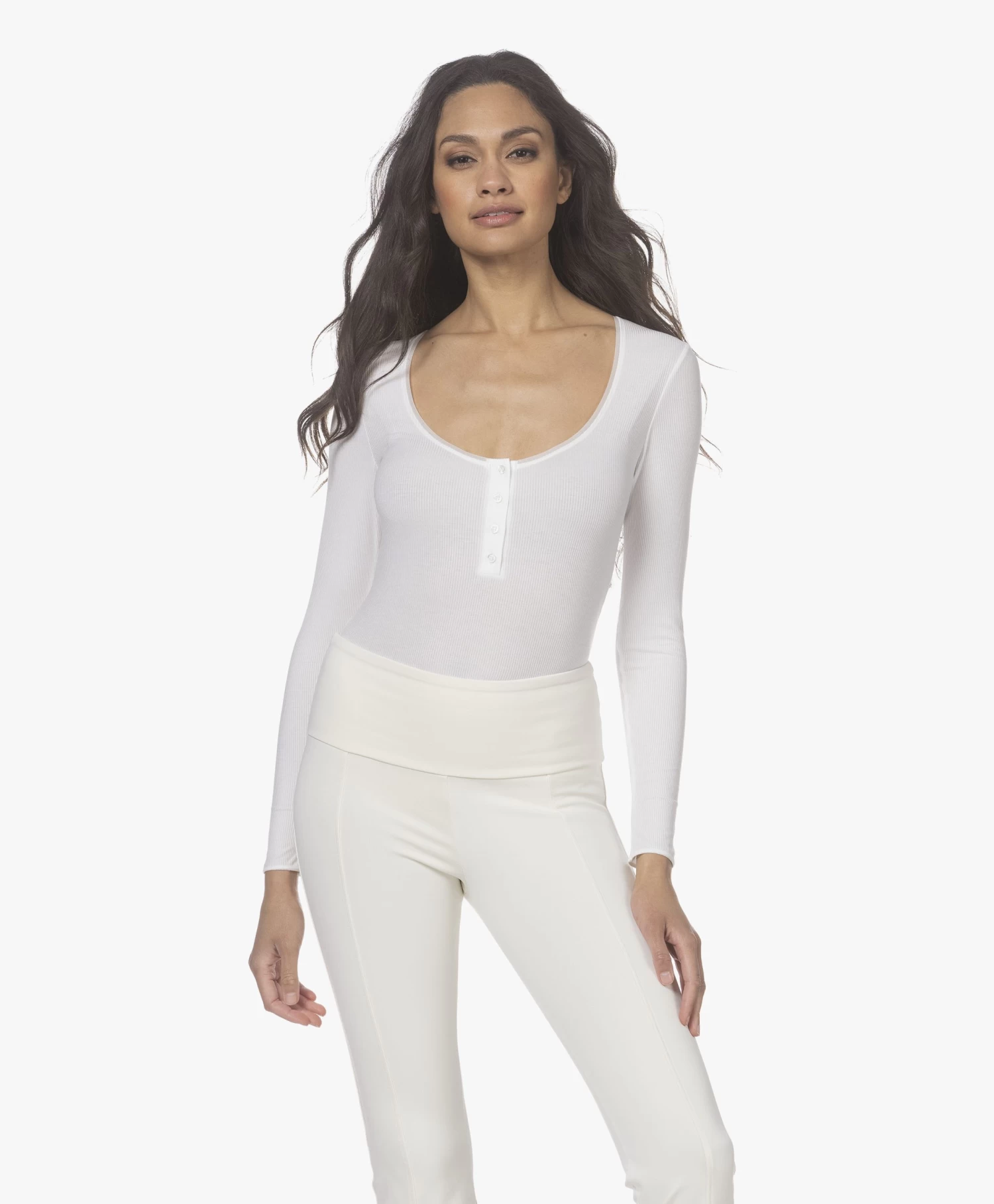 Wolford Henley Stretch-Modal String Body - Wit 11 Wolford Henley Stretch-Modal String Body - Wit - Afbeelding 11