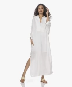 Su Paris Tao Viscosemix Seersucker Kaftan - Wit -Kleding Series Winkel 220407 05e657fa af7b 45a7 b73a 9e0322d16ec1