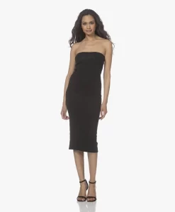 Skin Hestia Dubbellaagse Jersey Strapless Jurk - Zwart
