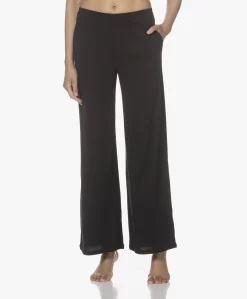 Skin Chistine Katoenen Jersey Broek - Zwart