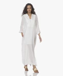 Su Paris Tao Viscosemix Seersucker Kaftan - Wit -Kleding Series Winkel 220407 c3af695a d048 4931 a09d ea9b7ee697f3