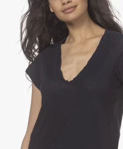 James Perse V-Hals T-Shirt In Extra-Fijne Jersey - Diep Donkerblauw -Kleding Series Winkel 220408 155fcc99 d7d3 47f9 858c 85751bd50f4a scaled