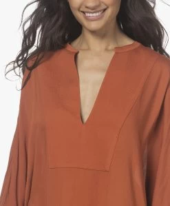 Su Paris Tao Viscose-Zijde Kaftan - Brick -Kleding Series Winkel 220408 3dc7acb1 7f30 42dc b95f 03fec803d900