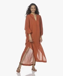 Su Paris Tao Viscose-Zijde Kaftan - Brick -Kleding Series Winkel 220408 42c07f4e 7c2a 446a 9e01 3d15f226ed8a