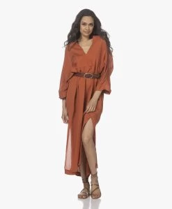 Su Paris Tao Viscose-Zijde Kaftan - Brick -Kleding Series Winkel 220408 6a42f65e 0a71 47fb ab1e 2049bf84e0b7