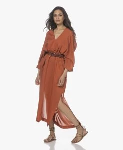 Su Paris Tao Viscose-Zijde Kaftan - Brick -Kleding Series Winkel 220408 af922dcf 6071 4468 ab5e 870b55c03cc2