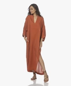 Su Paris Tao Viscose-Zijde Kaftan - Brick -Kleding Series Winkel 220408 ec5583b9 a570 4308 9b6b ec6723ca4251