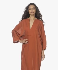 Su Paris Tao Viscose-Zijde Kaftan - Brick -Kleding Series Winkel 220408 f3d379e3 2b01 41c4 b26e 852587a61f6f