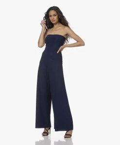 Japantky Jumpy Travel Jersey Jumpsuit/Palazzobroek - Blu Marine