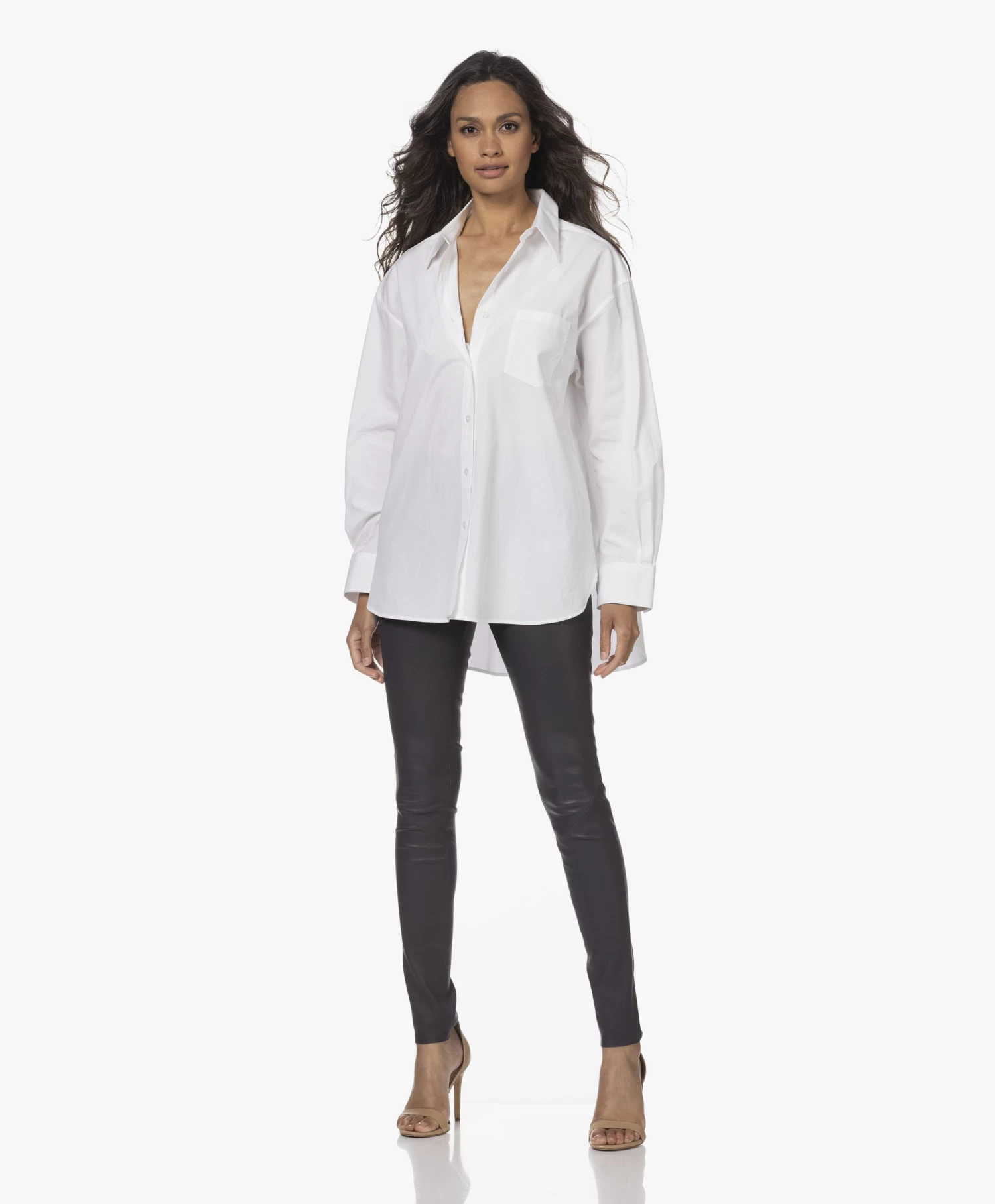 Enes Antwerp Angel Stretch Leren Legging - Navy 6 Enes Antwerp Angel Stretch Leren Legging - Navy - Afbeelding 6