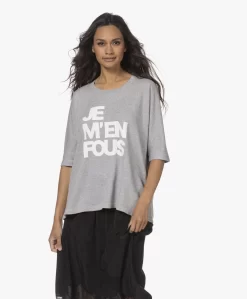 Zadig & Voltaire Portland Print T-Shirt - Grijs Mêlee