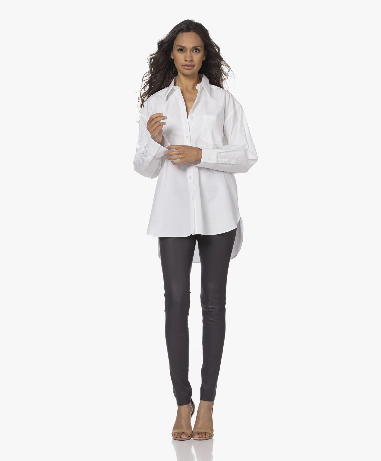 Enes Antwerp Angel Stretch Leren Legging - Navy 2 Enes Antwerp Angel Stretch Leren Legging - Navy - Afbeelding 2