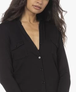 Majestic Filatures Superwashed Jersey Blouse - Zwart -Kleding Series Winkel 220707 1c761a73 f448 4c81 a825 8ece45fb7652