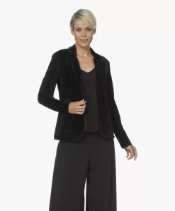 Majestic Filatures Stretch Velours Blazer - Zwart -Kleding Series Winkel 220712 12c4afa5 8f91 4348 9bec ebb72e5826ef scaled