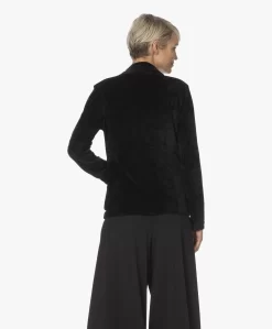 Majestic Filatures Stretch Velours Blazer - Zwart -Kleding Series Winkel 220712 72a63e44 8134 4461 8e1e e6c85e4a041f scaled