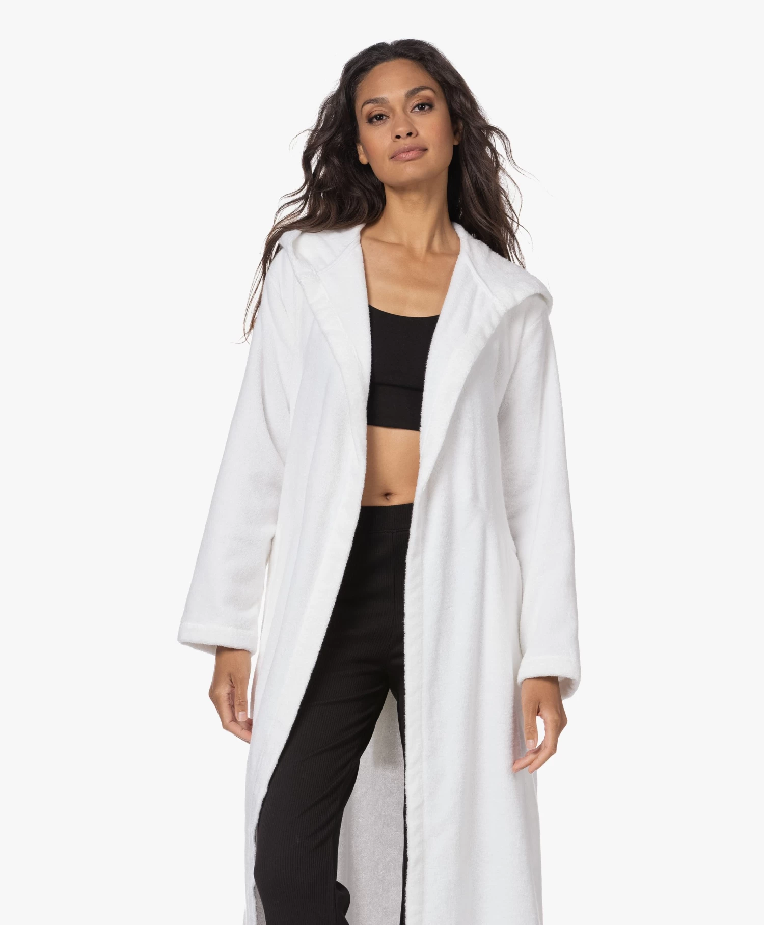 Skin Hamam Spa Badjas Met Capuchon - Wit 8 Skin Hamam Spa Badjas Met Capuchon - Wit - Afbeelding 8