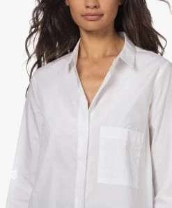 Closed Bio Katoenen Blouse - Wit -Kleding Series Winkel 220802 680d550d d57b 4c5a 8e2a 78c4b45073eb