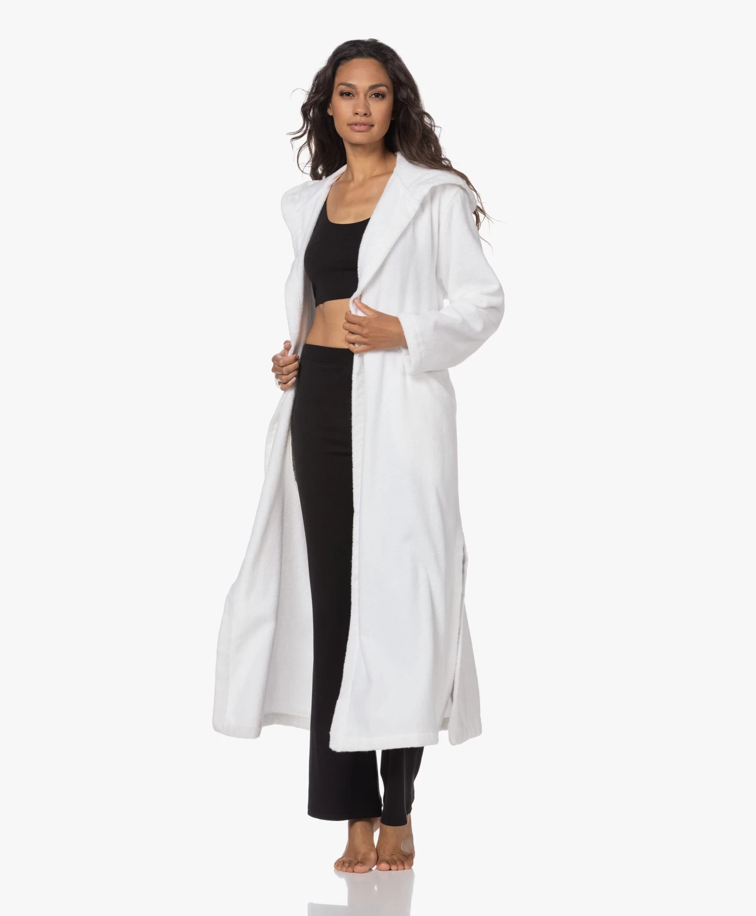 Skin Hamam Spa Badjas Met Capuchon - Wit 13 Skin Hamam Spa Badjas Met Capuchon - Wit - Afbeelding 13