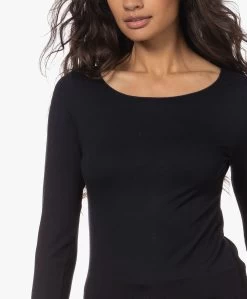 Majestic Filatures Adele T-Shirt Met Driekwart Mouwen - Marine -Kleding Series Winkel 220804 71a0212d 5d49 4352 9e59 f3fd3cc50e38