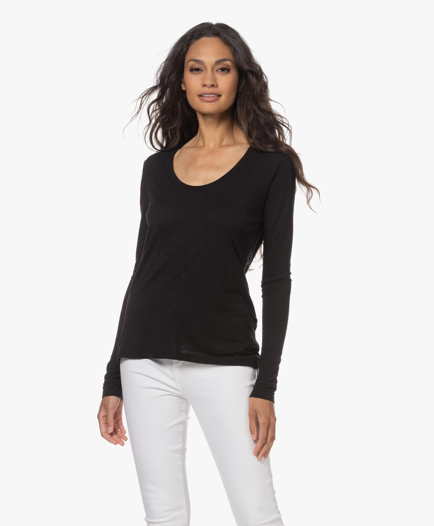 American Vintage Jacksonville Slub Longsleeve - Zwart 11 American Vintage Jacksonville Slub Longsleeve - Zwart - Afbeelding 11