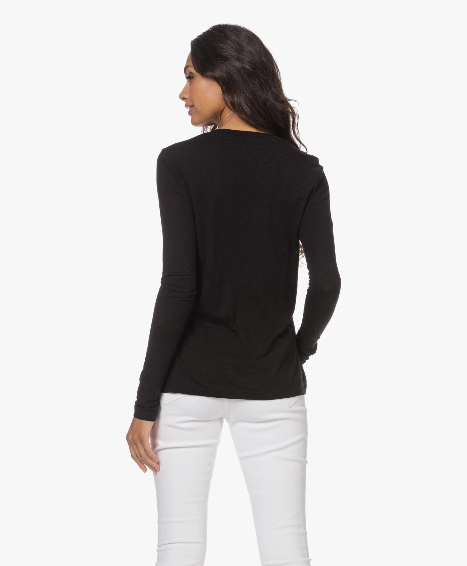 American Vintage Jacksonville Slub Longsleeve - Zwart 4 American Vintage Jacksonville Slub Longsleeve - Zwart - Afbeelding 4