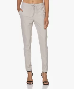 Lasalle Italiaanse Tech Jersey Pantalon - Natural