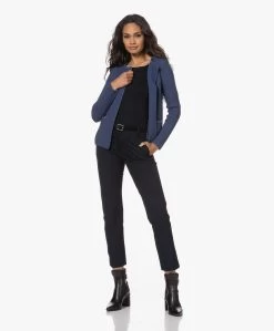 Majestic Filatures Adele T-Shirt Met Driekwart Mouwen - Marine -Kleding Series Winkel 220804 fb1b35e3 53a8 4eae 9349 06209d3bced4