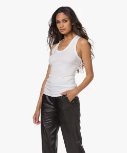 Enza Costa Pima Katoenen U-Hals Tanktop - Wit -Kleding Series Winkel 220809 6bace67e 5e8b 4a9b 889a 5da424ee731a scaled